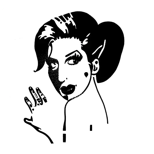 amy winehouse back to black tattoo design idea
