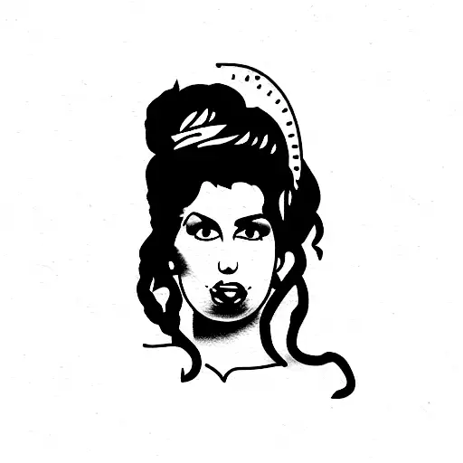 amy winehouse tattoo design idea