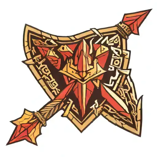 arrowhead tattoo design idea