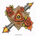 arrowhead tattoo design idea