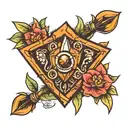 arrowhead tattoo design idea