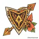arrowhead tattoo design idea