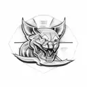 Michigan wolverines tattoo design idea