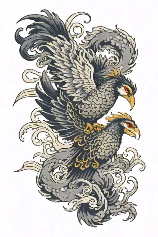 simurgh made tattoo design idea