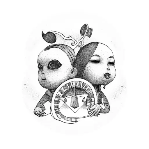 group of friends celebrate friendship tattoo design idea