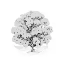 Brazilian fig tree from Florianpolis, with long large branches, abundance of foliage  tattoo design idea