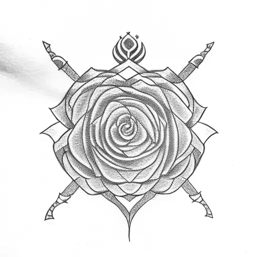 sri lanka flag, irish flag, little rose tattoo design idea