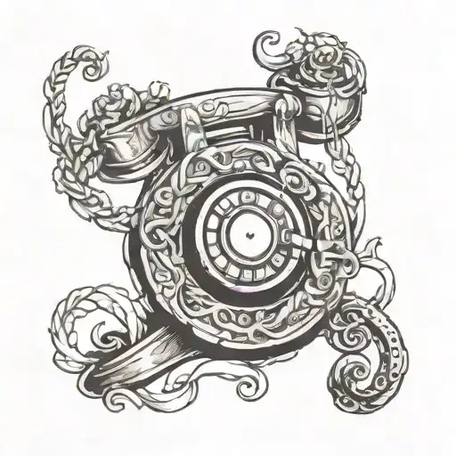 phone tattoo design idea