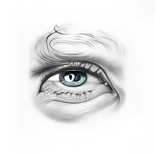 um corvo de asas abertas, estilo o corvo de três olhos da serie game of thrones, sendo os olhos do sharingan tattoo design idea