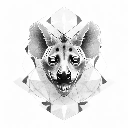 hyena tattoo design idea