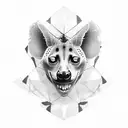 hyena tattoo design idea