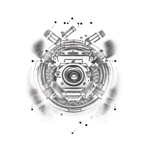 machine gun bear tattoo design idea