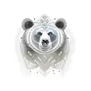 bear with machine gun tattoo design idea