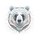 bear with machine gun tattoo design idea