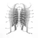 Tokyo ghoul centipede spine tattoo tattoo design idea