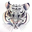 Tiger tattoo design idea