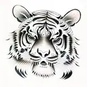 Tiger tattoo design idea