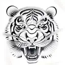 Tiger tattoo design idea