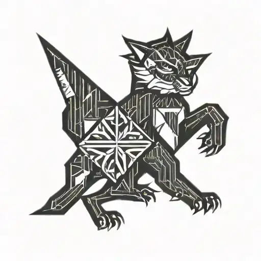 Make a tattoo with the family name “Knight” from Kentucky, wildcats tattoo design idea