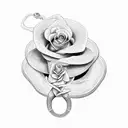 snake with rose tattoo design idea