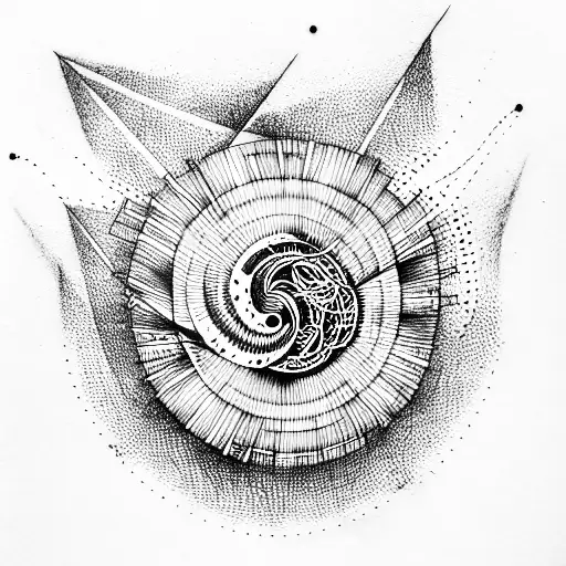 deathcore abstraction  tattoo design idea