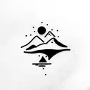 traveling backpacker tattoo design idea