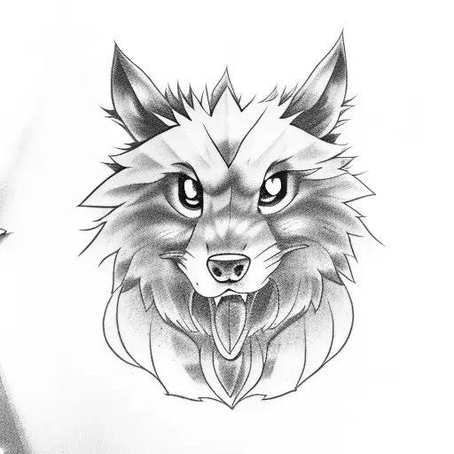 arcanine tattoo design idea