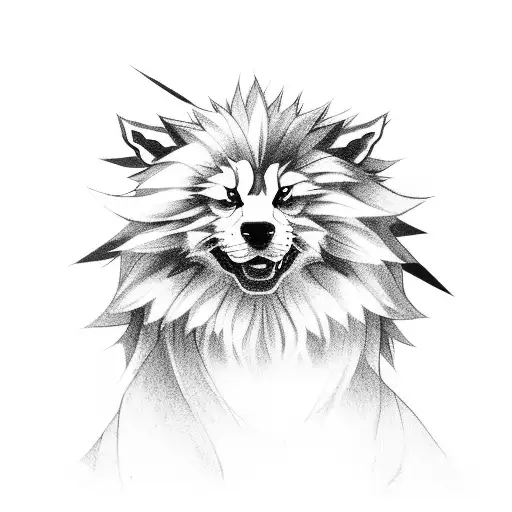 Full body arcanine tattoo design idea
