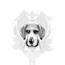 beagle tattoo design idea