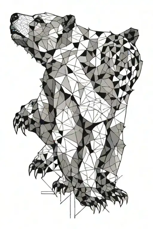 gay pride bear tattoo design idea