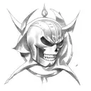 A tattoo combining elements of DC comics and one piece tattoo design idea