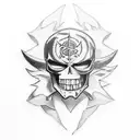 A tattoo combining elements of DC comics and one piece tattoo design idea