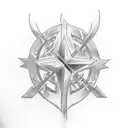 A tattoo combining elements of DC comics and one piece tattoo design idea