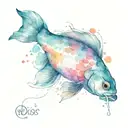 Date fish tattoo design idea