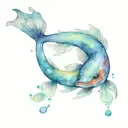 Date fish tattoo design idea