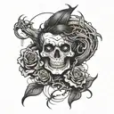 Don't be afraid of the darkness tattoo design idea