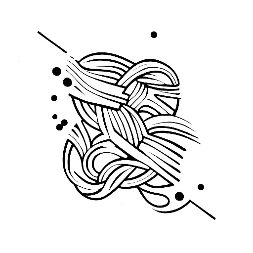 one braid  tattoo design idea