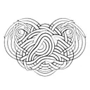 one braid  tattoo design idea