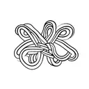 one small braid  tattoo design idea