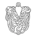 one small braid  tattoo design idea