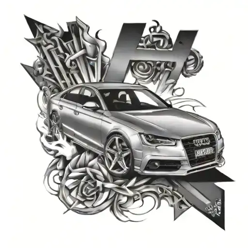 Audi, Vide, Tace tattoo design idea