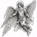 archangel raphael tattoo design idea