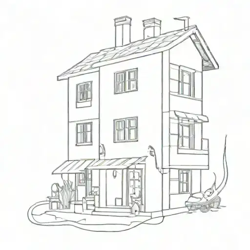 squid wards house tattoo design idea