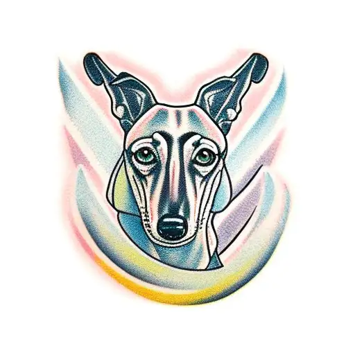 greyhound tattoo design idea