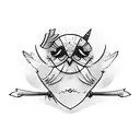 Sparrow tattoo design idea