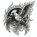 flaming cardinal head emerging like phoenix rising surrounded by enlightenment  tattoo design idea