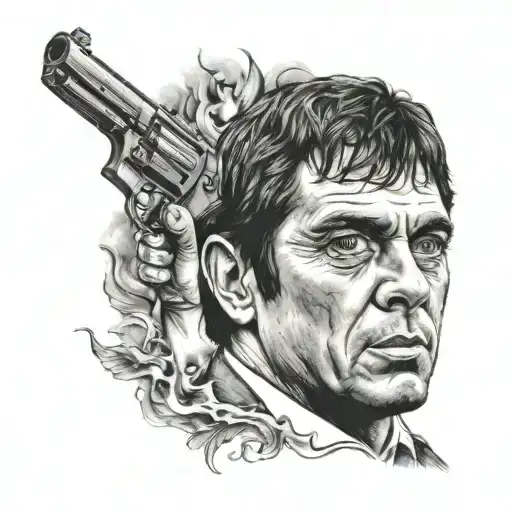 Scarface tattoo design idea