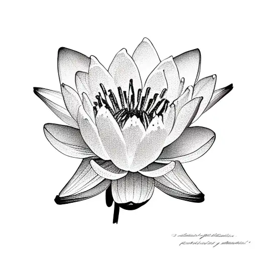Waterlily larkspur 12/27/23 tattoo design idea