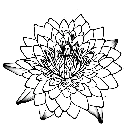 Waterlily larkspur 12/27/23 tattoo design idea