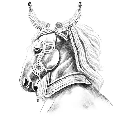 Skanderbeg on his horse with the Albanian flag, Jesus and the rosary somewhere in there too tattoo design idea